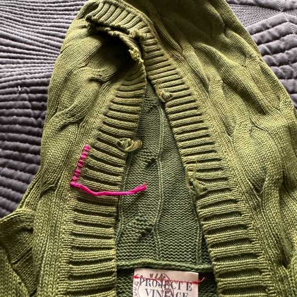 Project E Vintage - hooded cardigan. Size M - Picture 2 of 6
